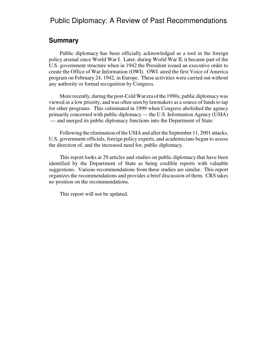 [20051031]RL33062_公共外交：回顾过去的建议.pdf_第2页