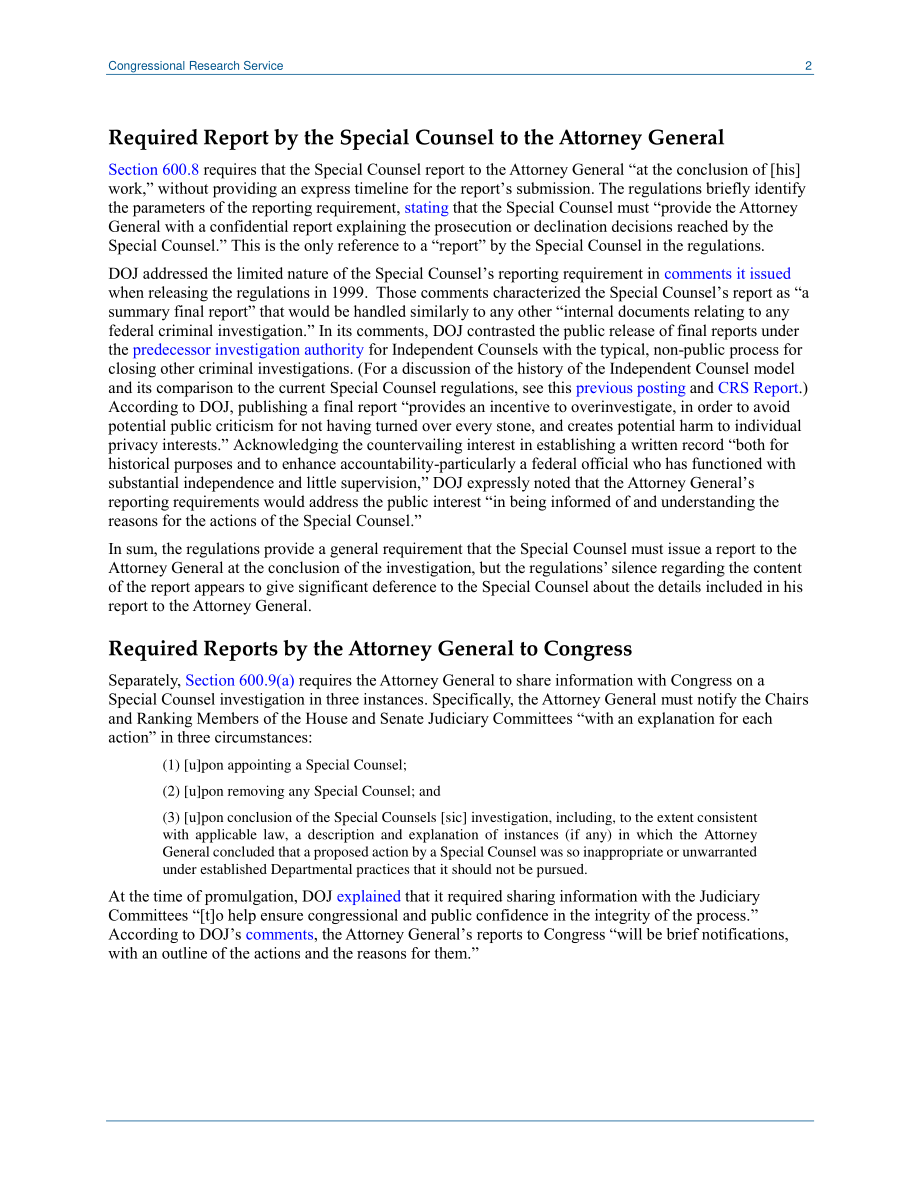 [20190307]LSB10270_特别顾问的报告：现行司法部法规要求什么？.pdf_第2页