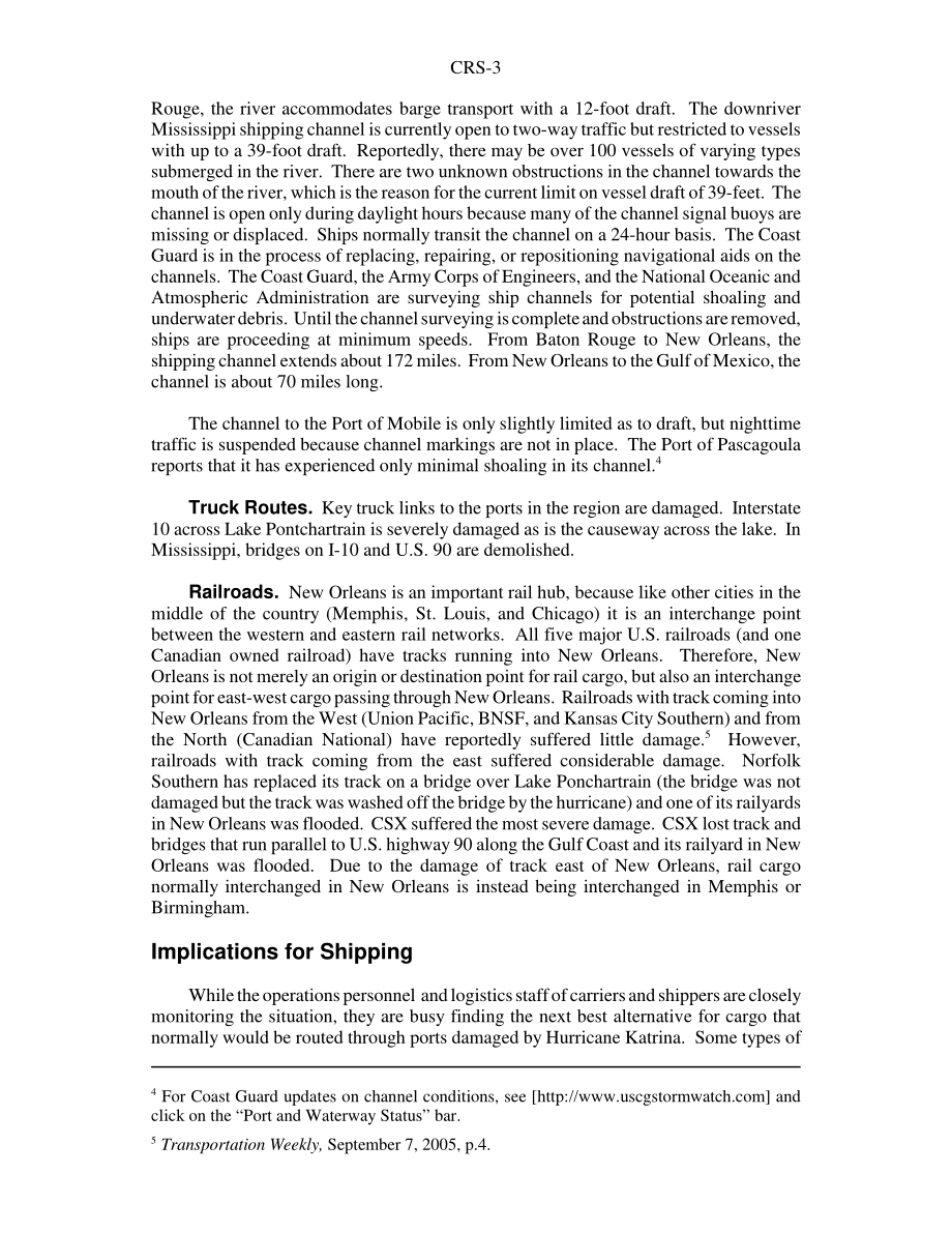 [20050913]RS22257_卡特里娜飓风：运输中断.pdf_第3页