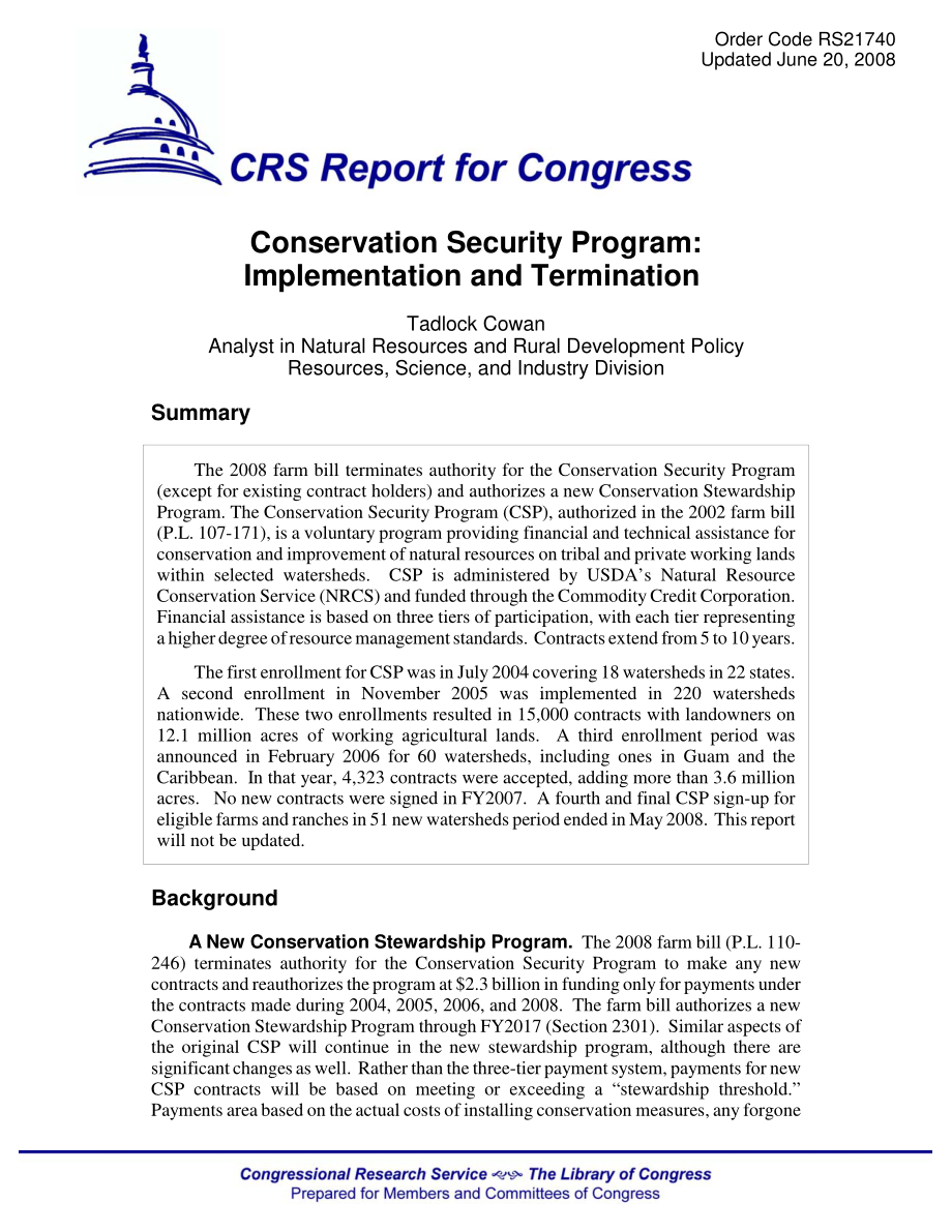 [20080620]RS21740_保护安全计划：实施和终止.pdf_第1页