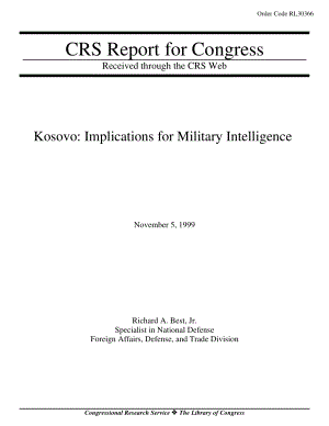 [19991105]RL30366_科索沃： Implications for Military Intelligence.pdf