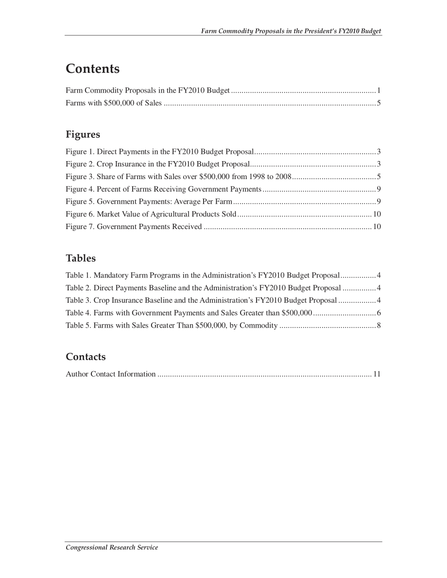 [20090317]R40442_总统2010财年预算中的农产品提案.pdf_第3页
