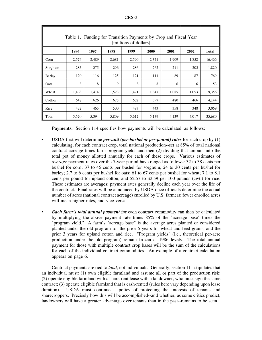 [19960520]96-351ENR_1996年颁布的《农业法案》中的小麦、饲料谷物、棉花、大米和油籽条款.pdf_第3页