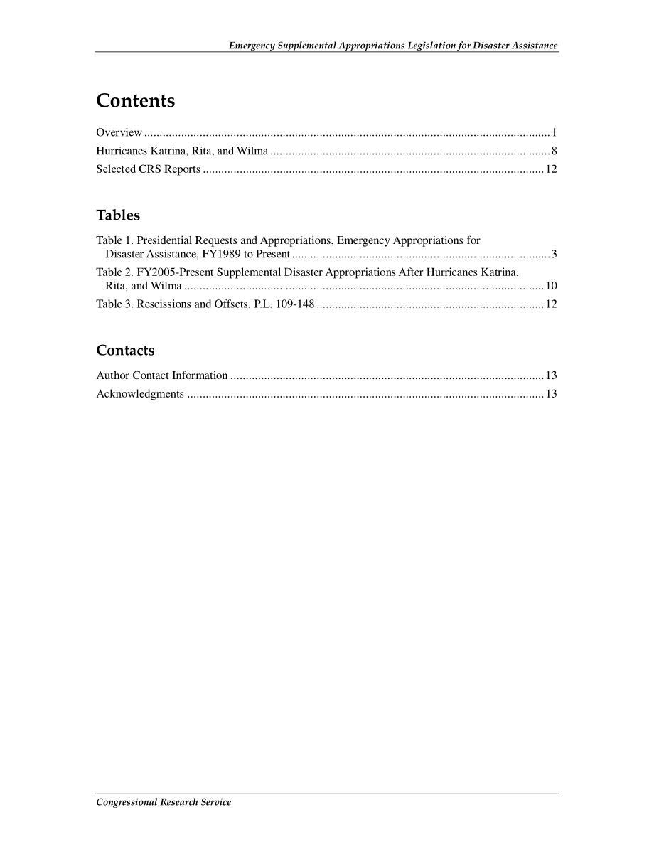[20081031]RL33226_灾害援助紧急补充拨款立法：摘要数据.pdf_第3页