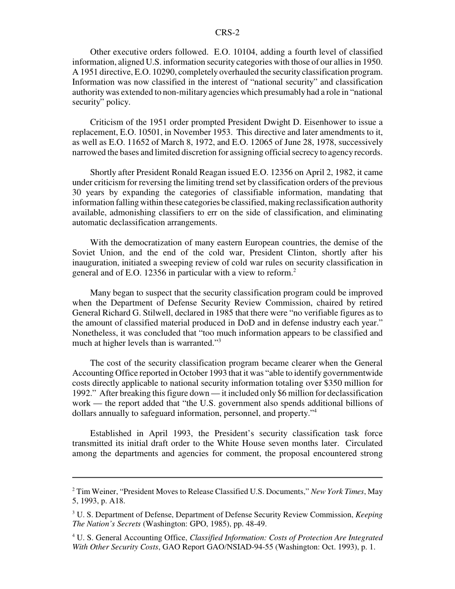 [20050107]97-771GOV_安全分类政策和程序：E、 O12958修订版.pdf_第2页