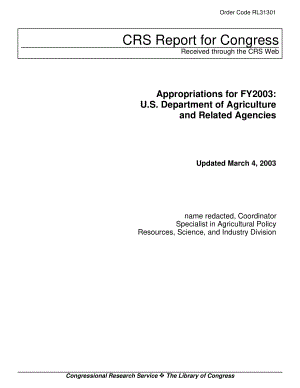 [20030304]RL31301_2003财年拨款：美国农业部及相关机构.pdf
