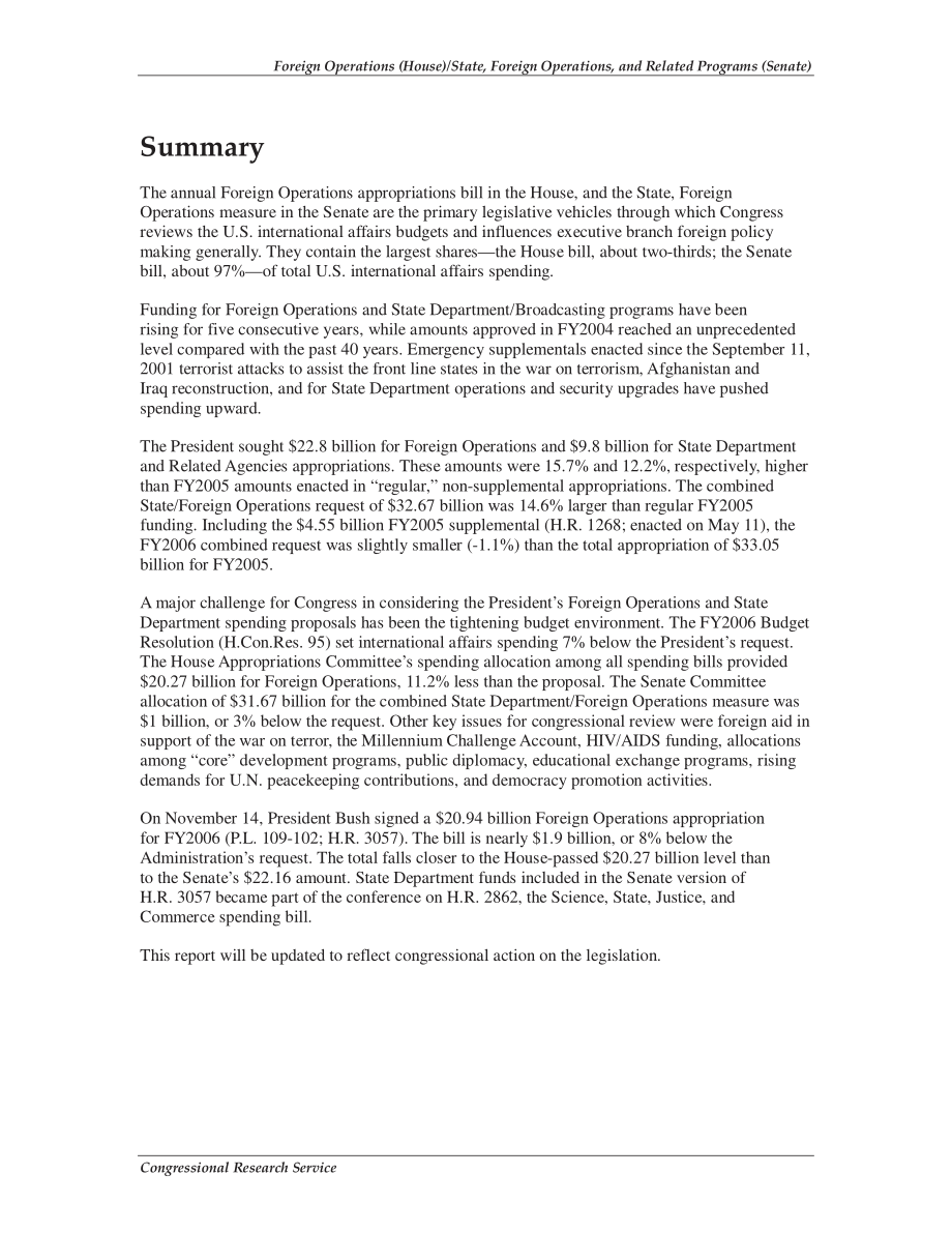 [20060127]RL32919_国外行动（众议院）州、国外行动和相关计划（参议院）：2006财年拨款.pdf_第2页