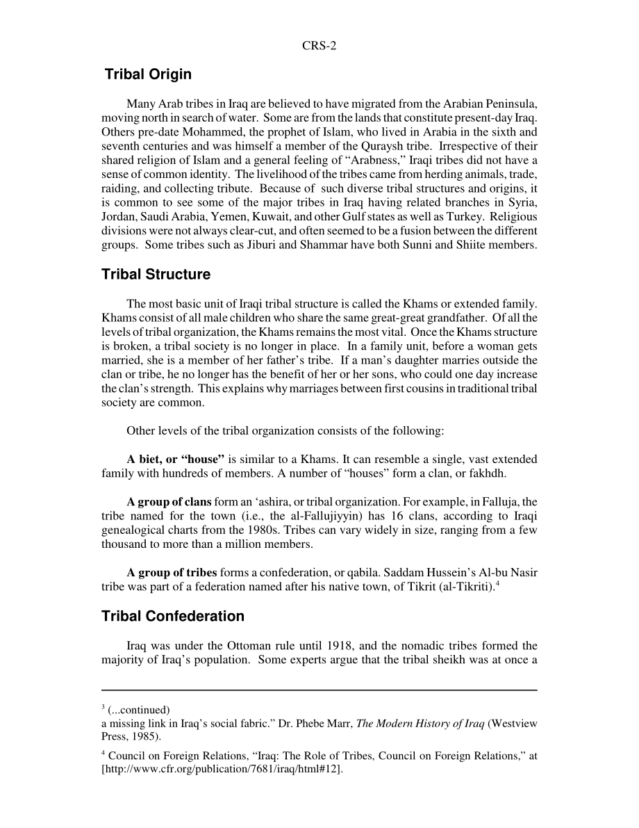 [20080407]RS22626_伊拉克：部落结构、社会和政治活动.pdf_第2页