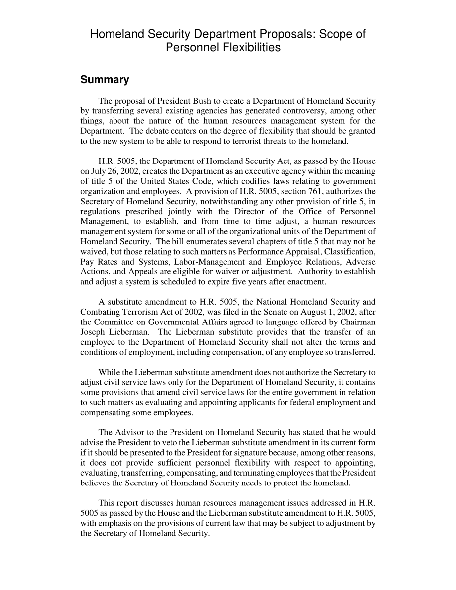 [20020830]RL31548_国土安全部提案：人员灵活性范围.pdf_第2页