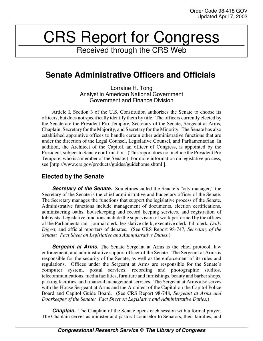 [20030407]98-418GOV_参议院行政官员和官员.pdf_第1页