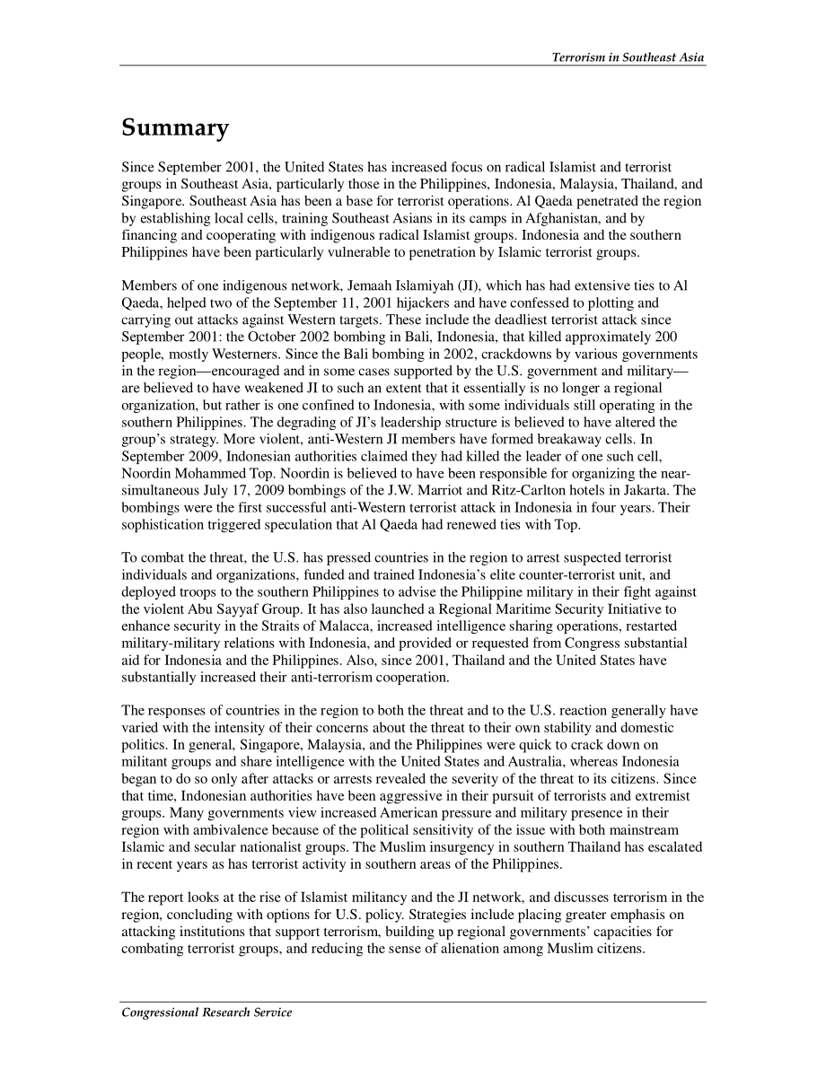 [20091016]RL34194_东南亚的恐怖主义.pdf_第2页