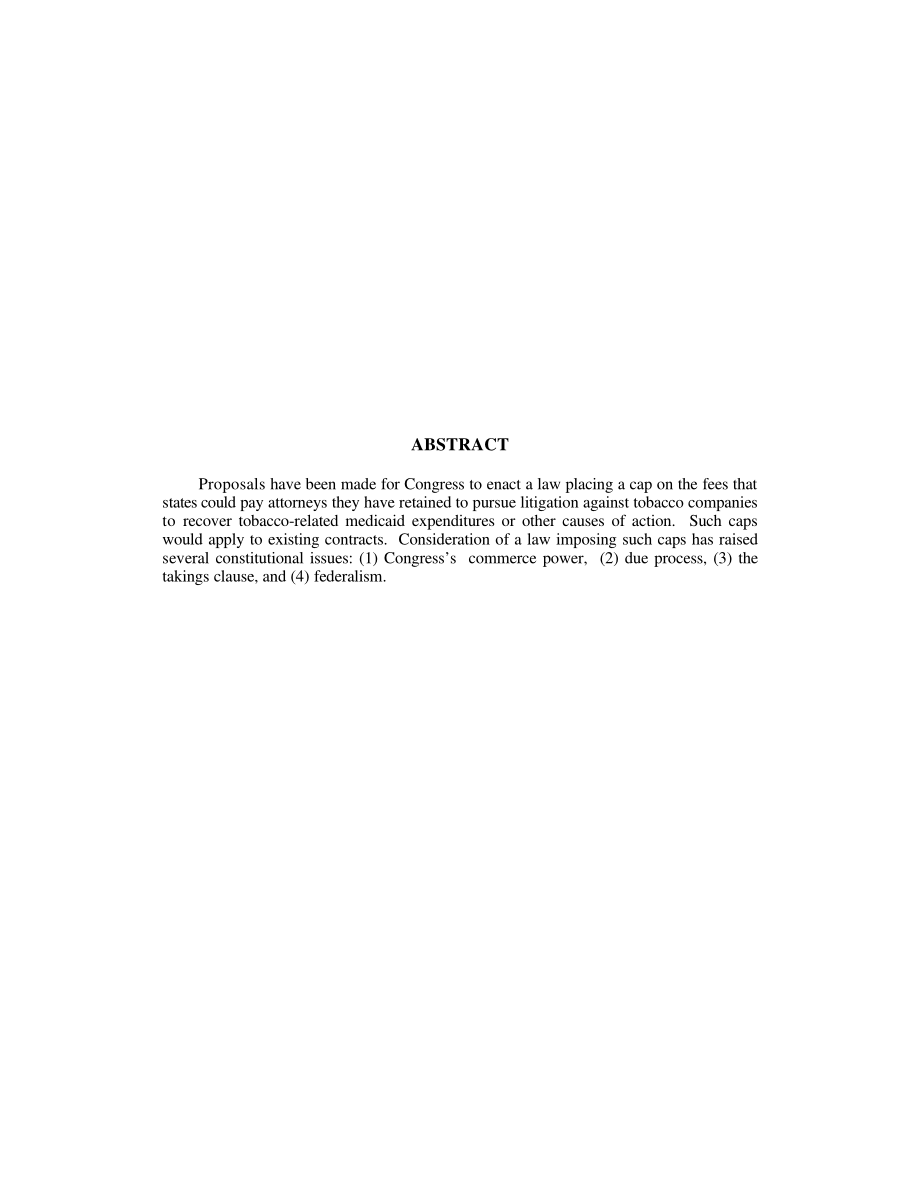 [19980408]98-344_烟草诉讼：拟议联邦立法对律师费设定上限所引发的宪法问题.pdf_第2页