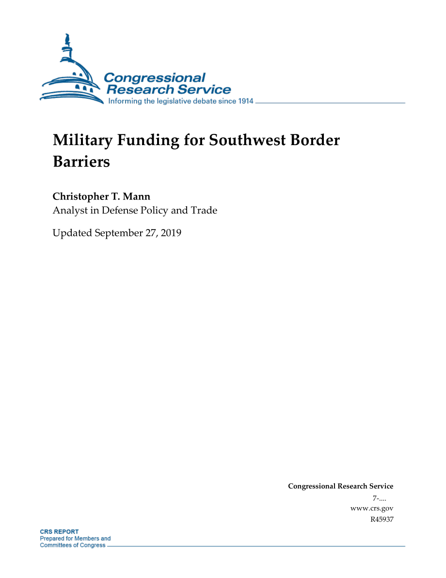 [20190927]R45937_西南边境屏障军事资金.pdf_第1页