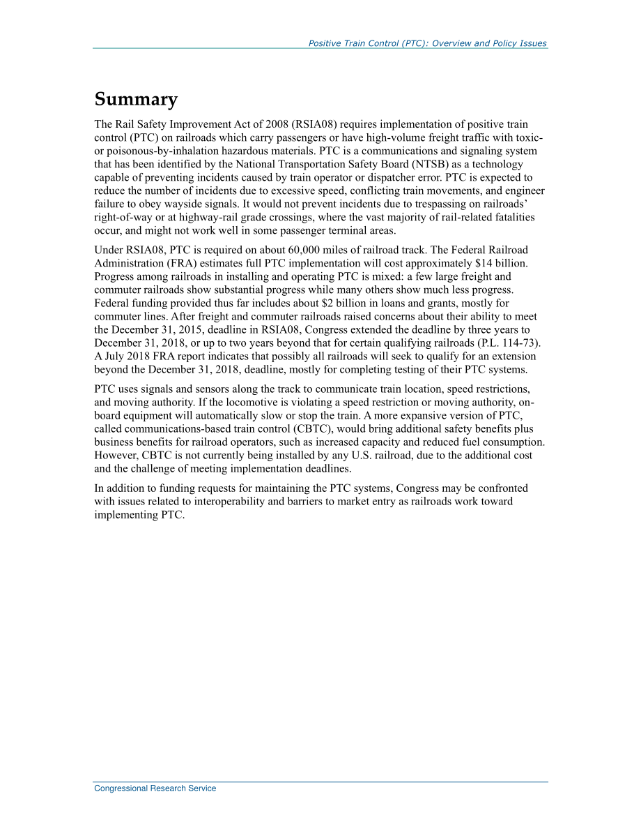 [20180904]R42637_列车正控（PTC）：概述和政策问题.pdf_第2页