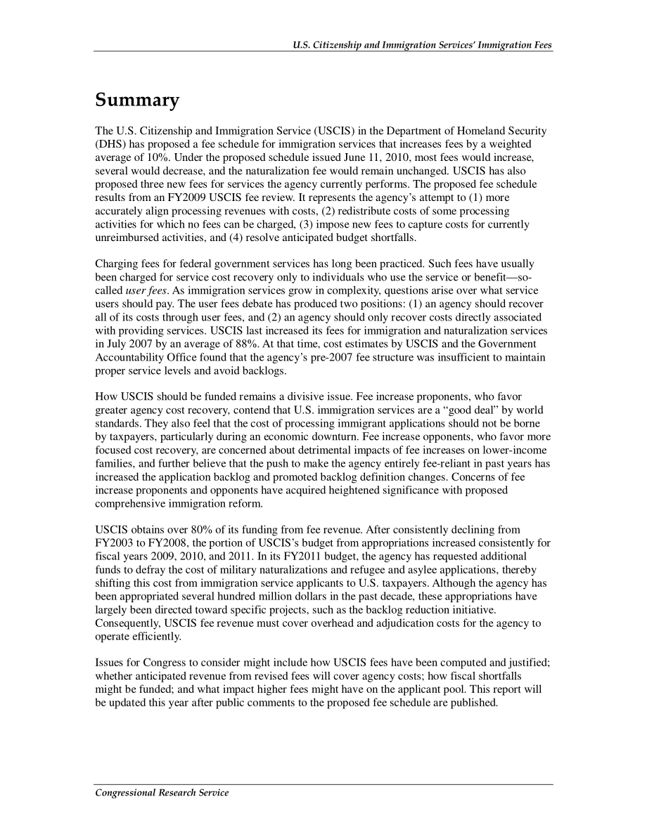 [20100716]RL34040_美国公民和移民服务局的移民费和裁决费：拟议调整和历史背景.pdf_第2页