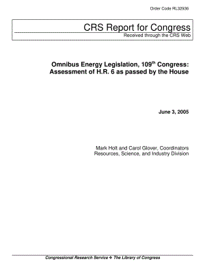 [20050603]RL32936_第109届国会综合能源立法：H.R.评估6从房子旁边经过.pdf