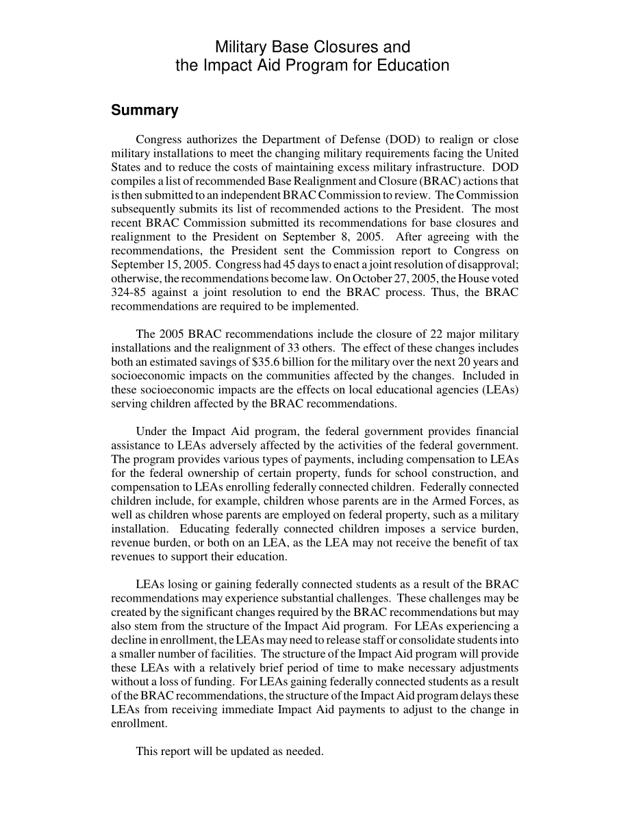 [20080207]RL33137_军事基地关闭和教育影响援助计划.pdf_第2页