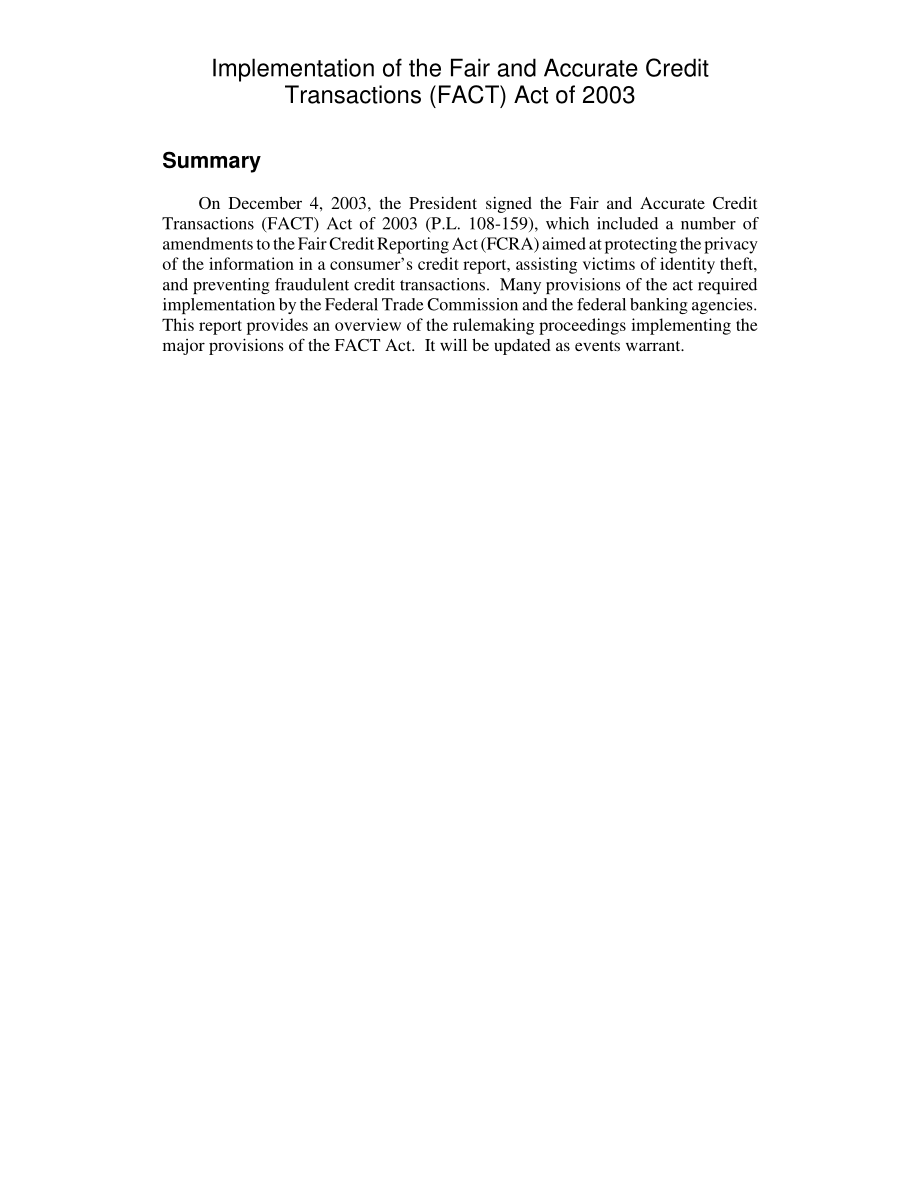 [20050203]RL32535_2003年《公平准确信贷交易（FACT）法》的实施.pdf_第2页