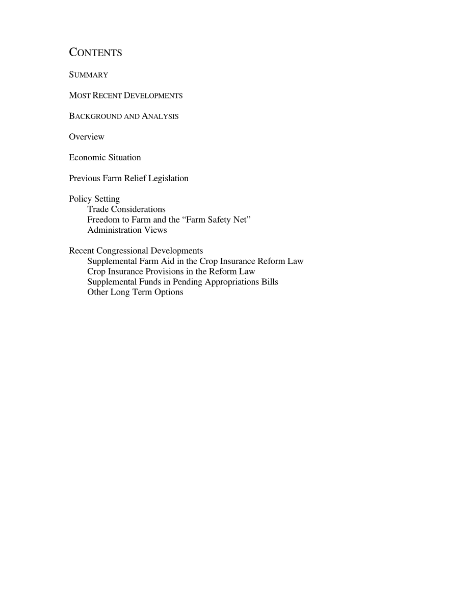 [20000822]IB10043_农场经济救济：国会的议题和选择.pdf_第2页