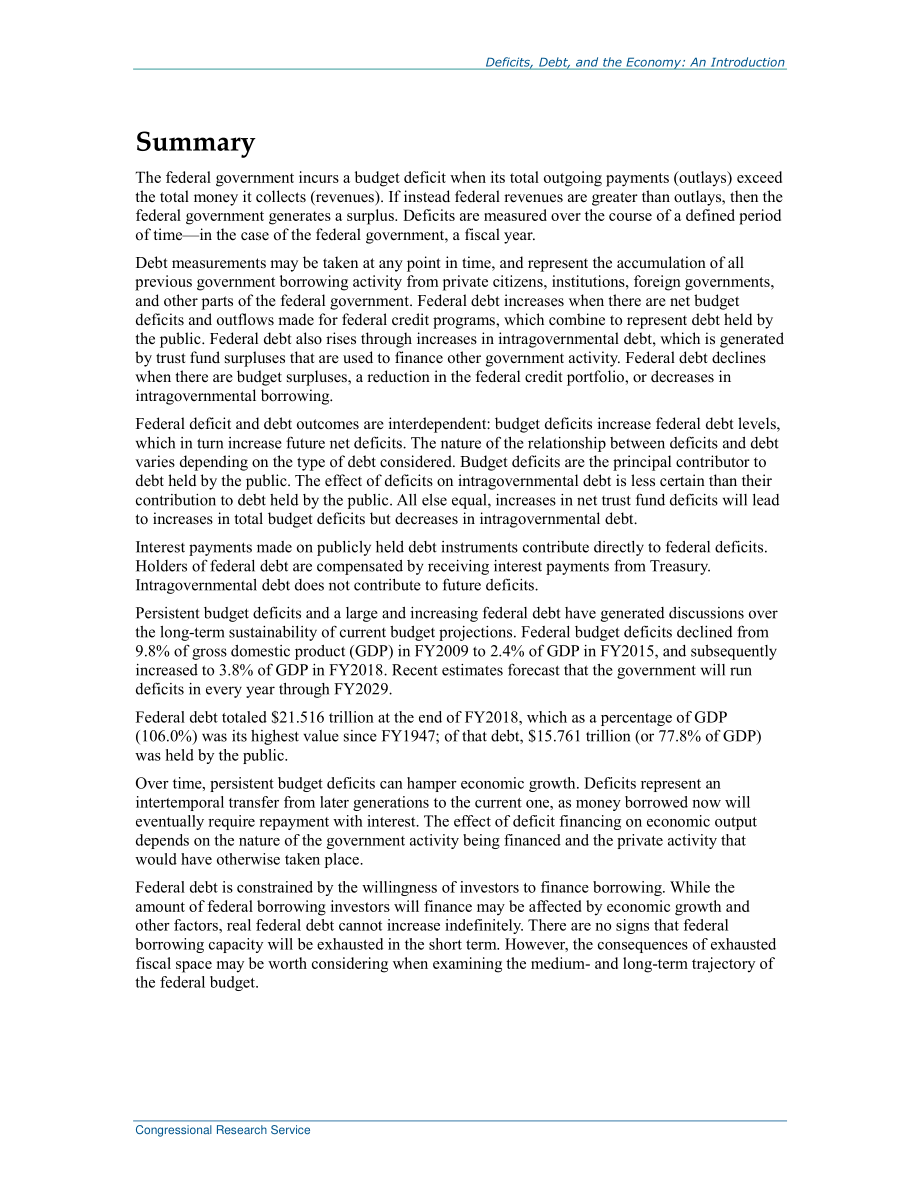 [20190415]R44383_赤字、债务和经济：简介.pdf_第2页