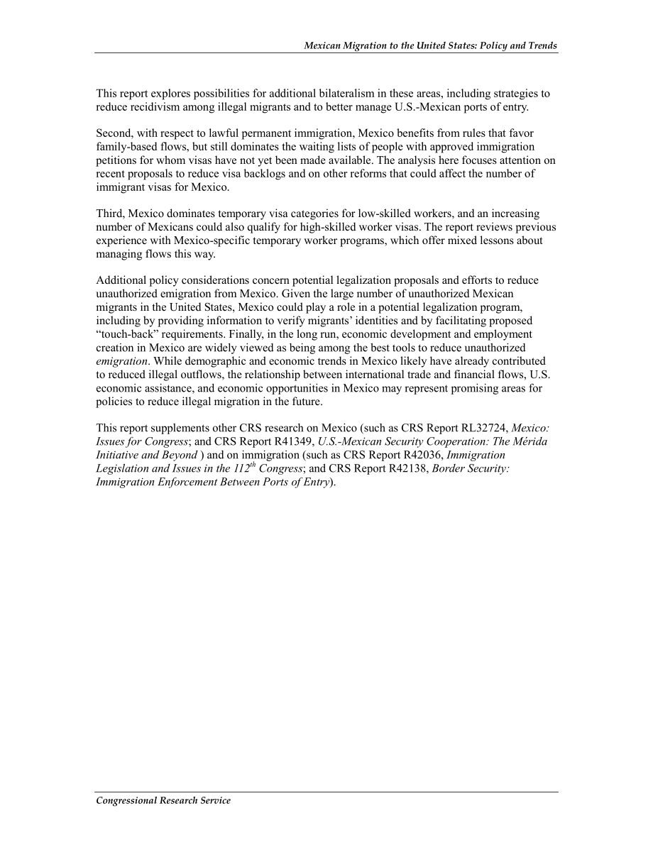 [20120607]R42560_墨西哥移民到美国：政策和趋势.pdf_第3页