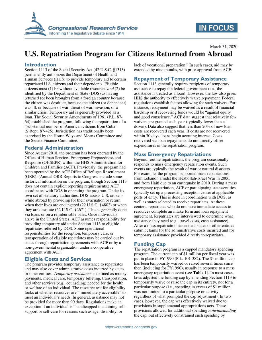 [20200331]IF11484_美国海外归国公民遣返计划.pdf_第1页