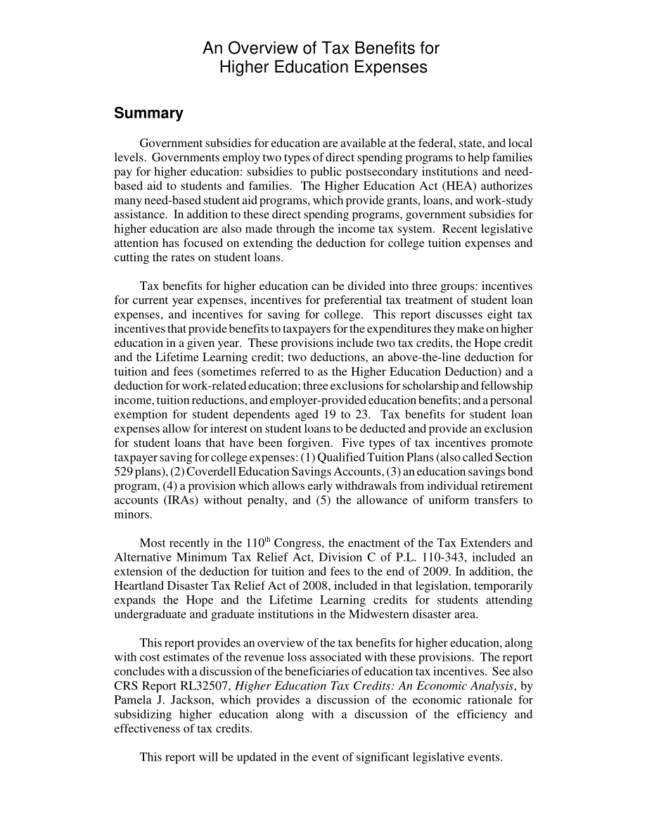 [20081125]RL32554_高等教育费用税收优惠概述.pdf_第2页