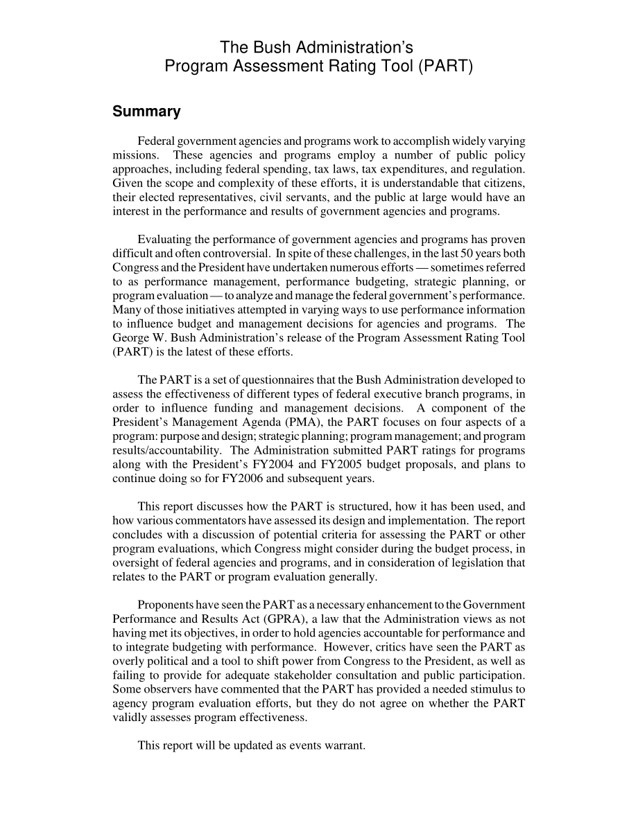 [20041105]RL32663_布什政府的项目评估评级工具（部分）.pdf_第2页