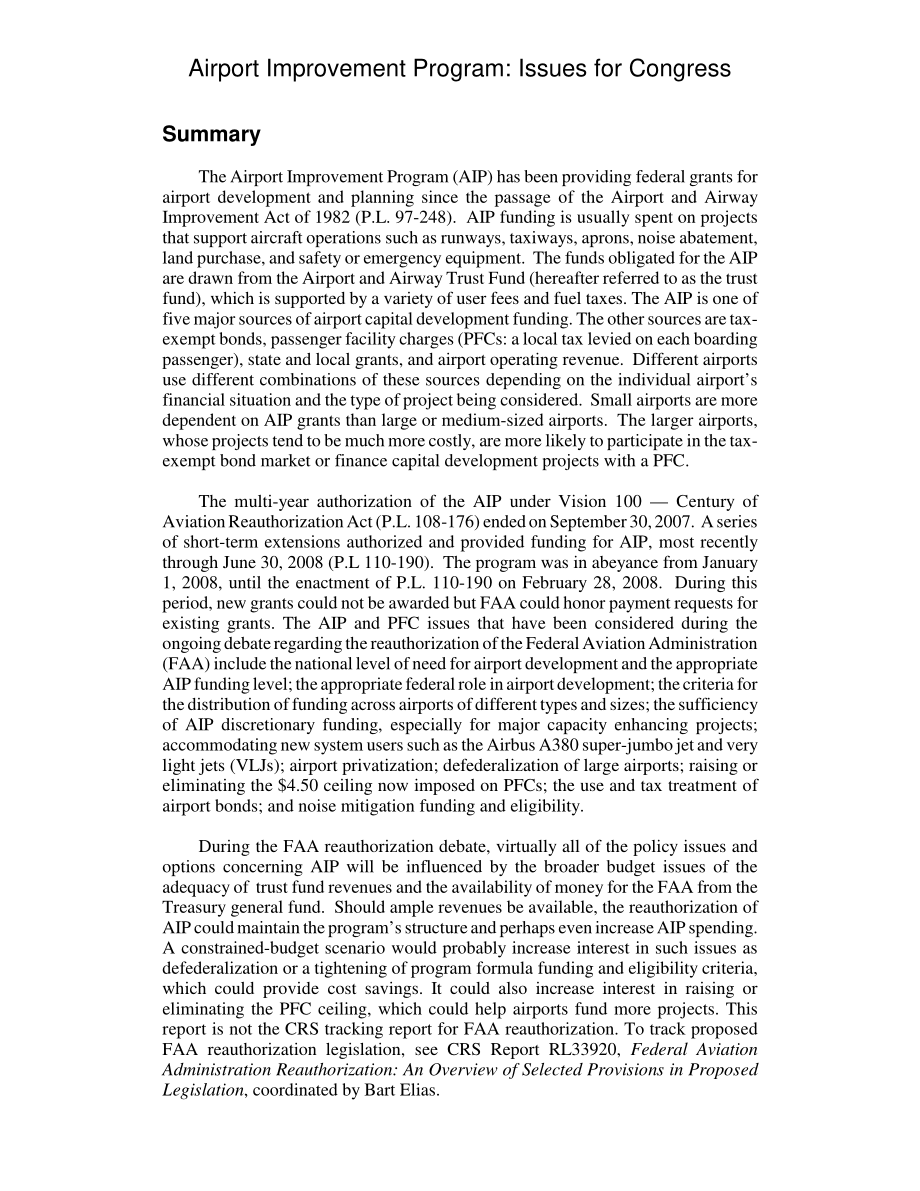 [20080425]RL33891_机场改善计划：国会议题.pdf_第2页