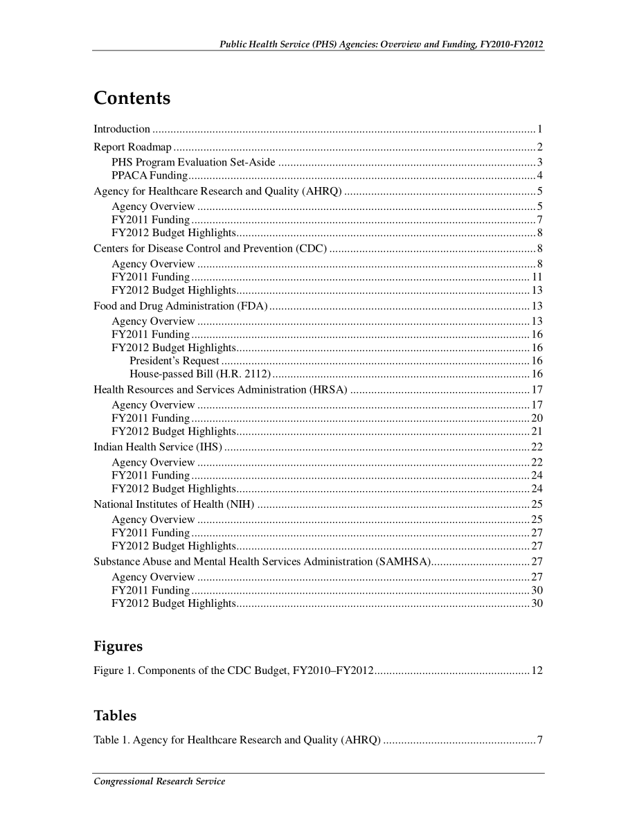 [20110715]R41737_公共卫生服务（PHS）机构：2010-2012财年概述和资金.pdf_第3页
