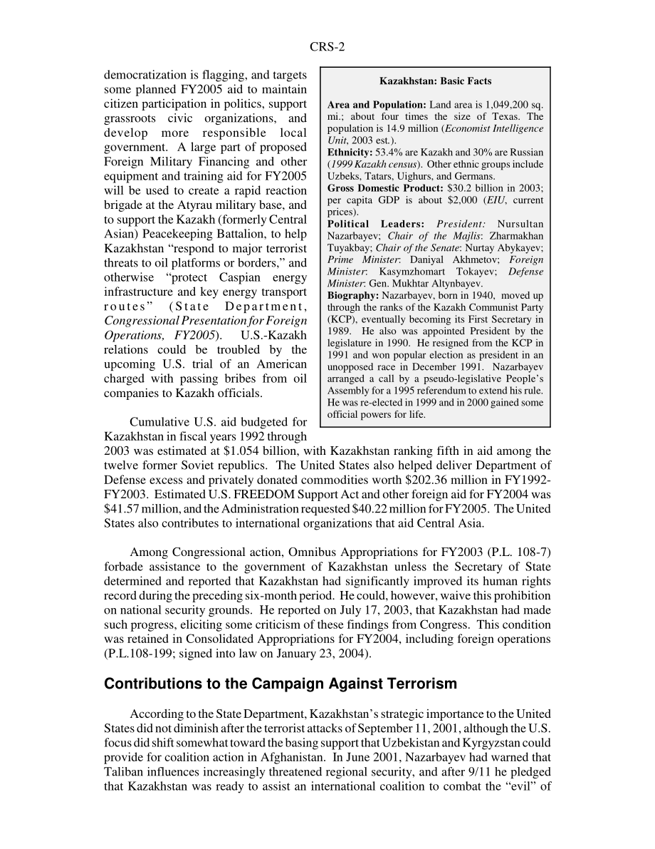 [20040504]97-1058F_哈萨克斯坦：当前发展和美国利益.pdf_第2页