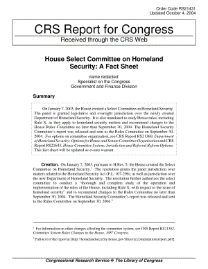 [20041004]RS21431_众议院国土安全特别委员会：情况说明书.pdf