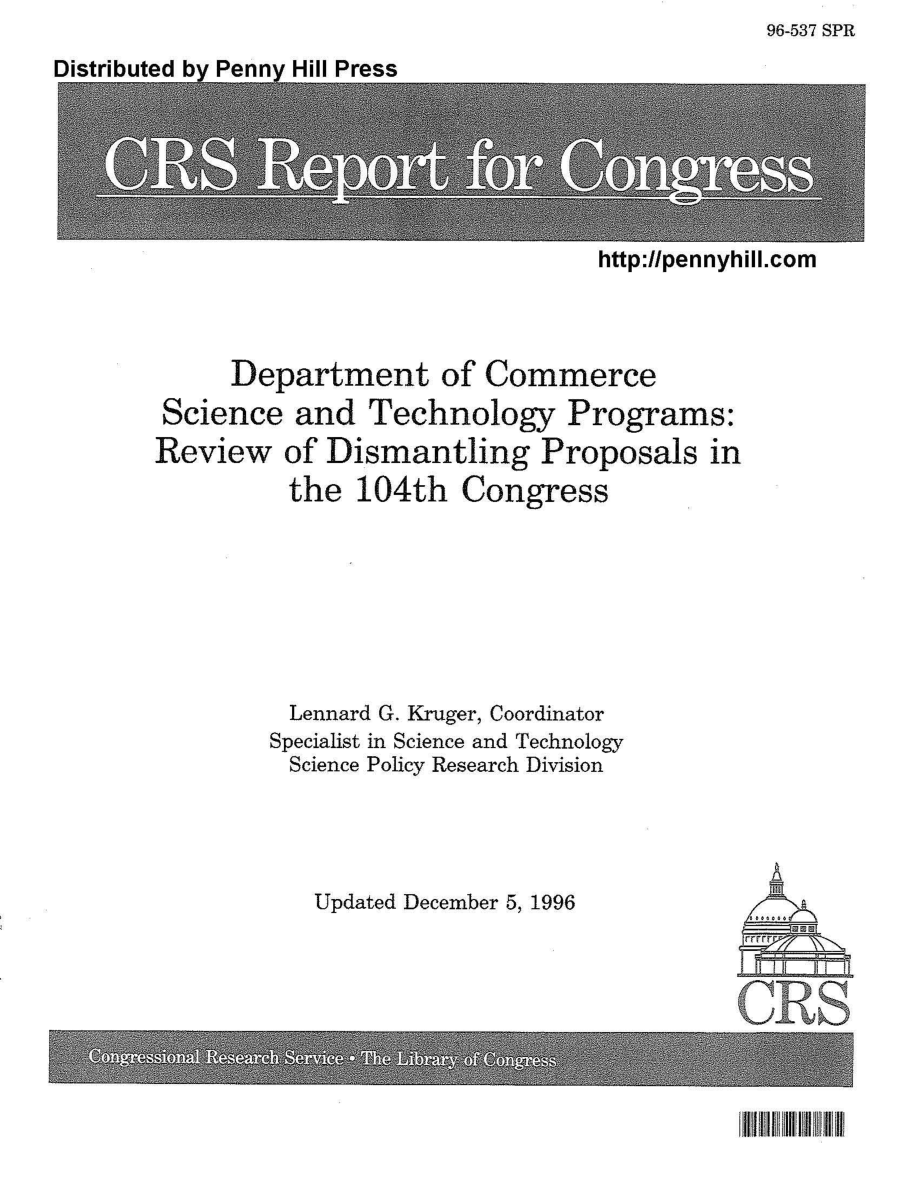 [19961205]96-537_商务部科技项目：第104届国会拆除提案审查.pdf_第1页