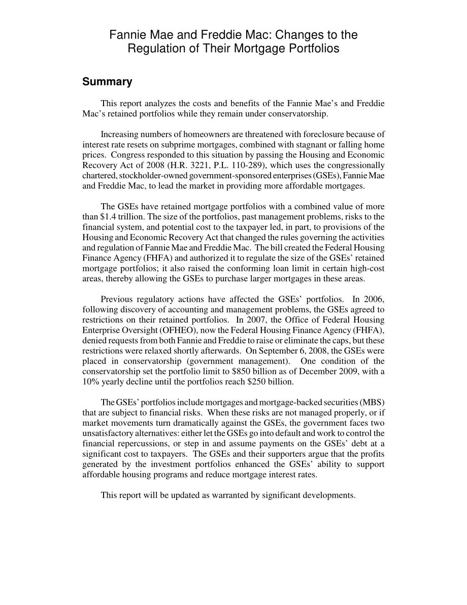 [20081028]RL34236_房利美和房地美：抵押贷款组合监管的变化.pdf_第2页