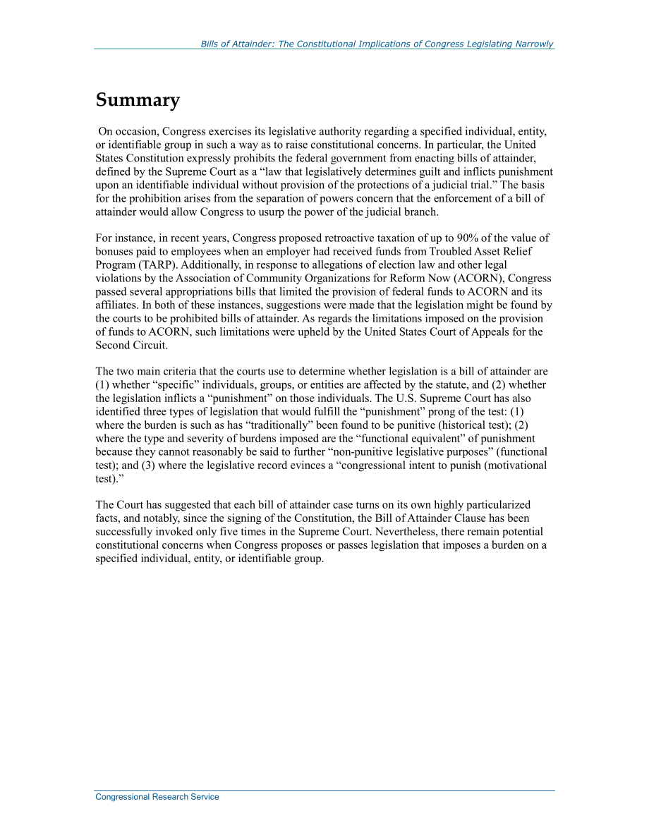 [20140826]R40826_征用权法案：国会狭义立法的宪法含义.pdf_第2页
