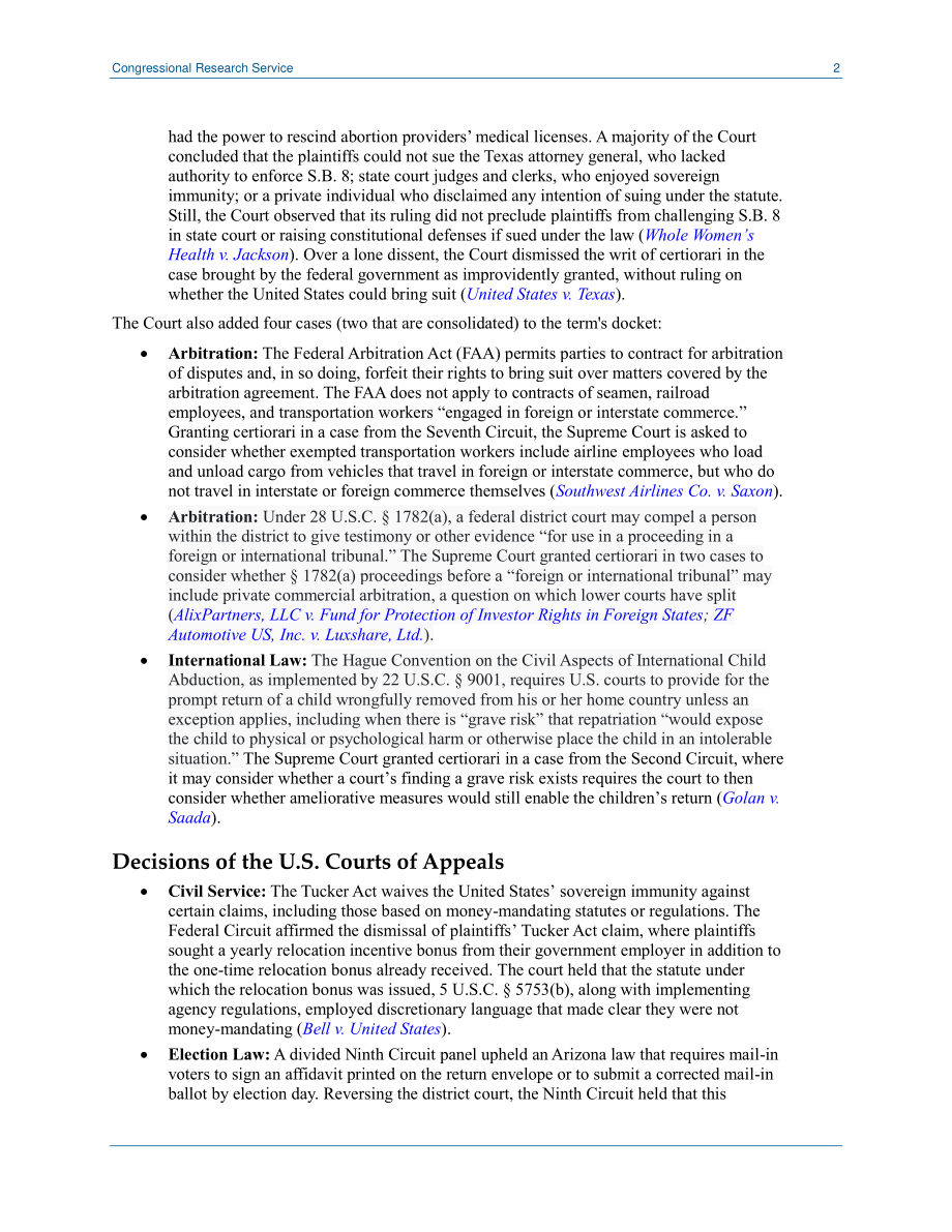 [20211213]LSB10667_国会法院观察员：立法者感兴趣的最近上诉裁决（2021年12月6日至12日）.pdf_第2页