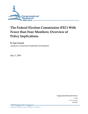 [20090505]RS22780_联邦选举委员会（FEC）成员少于四名：政策影响概述.pdf
