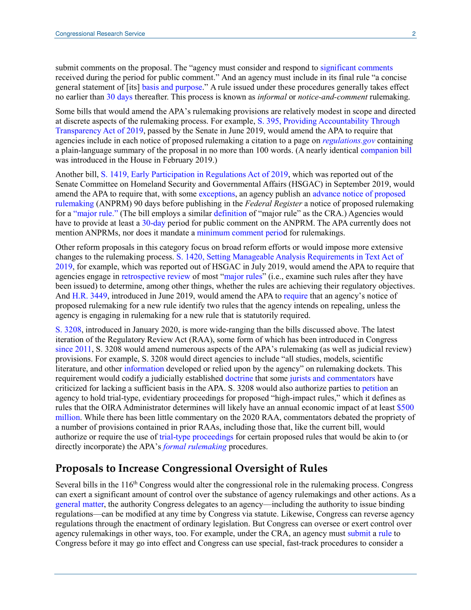 [20200723]LSB10523_第116届国会行政法改革立法.pdf_第2页