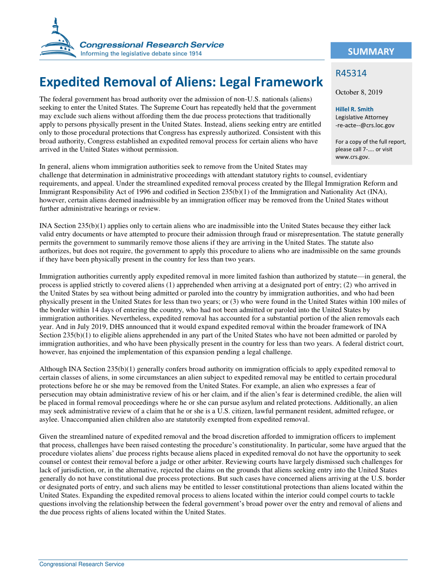 [20191008]R45314_加速驱逐外国人：法律框架.pdf_第2页