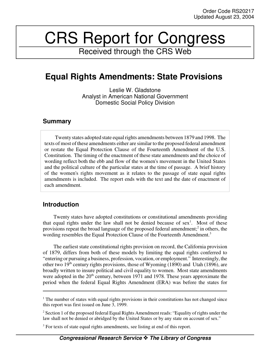 [20040823]RS20217_平等权利修正案：国家规定.pdf_第1页