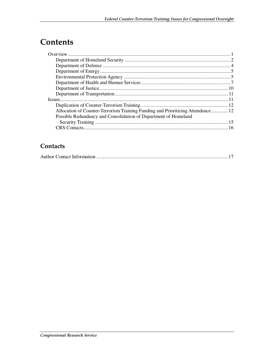 [20060831]RL32920_联邦反恐培训：国会监督的问题.pdf_第3页