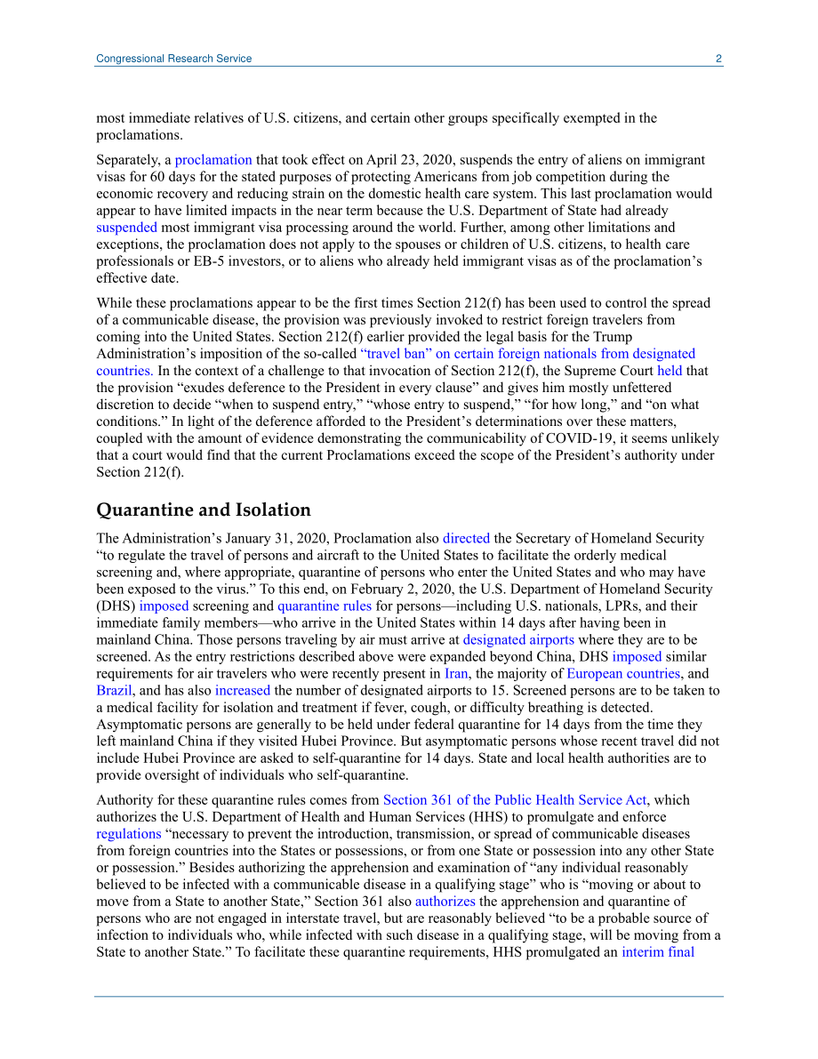 [20200528]LSB10415_新冠病毒-19：联邦旅行限制和检疫措施.pdf_第2页
