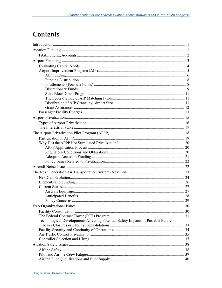 [20171130]R44791_第115届国会对联邦航空管理局（FAA）的重新授权.pdf_第3页
