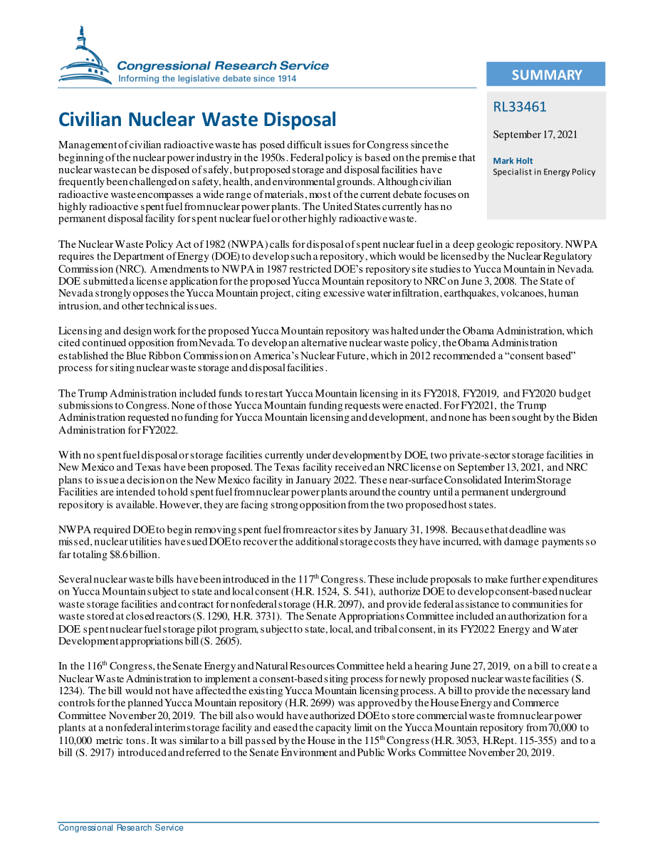 [20210917]RL33461_民用核废料处置.pdf_第2页