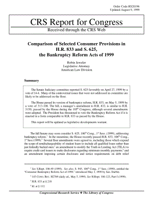 [19990809]RS20196_H.R.中选定消费者条款的比较833和S.625《1999年破产改革法案》.pdf