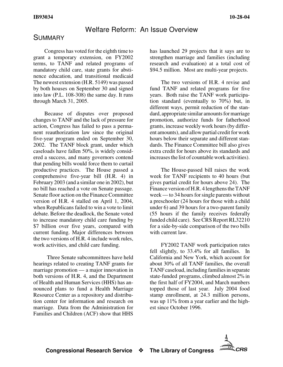 [20041028]IB93034_福利改革：问题概述.pdf_第3页