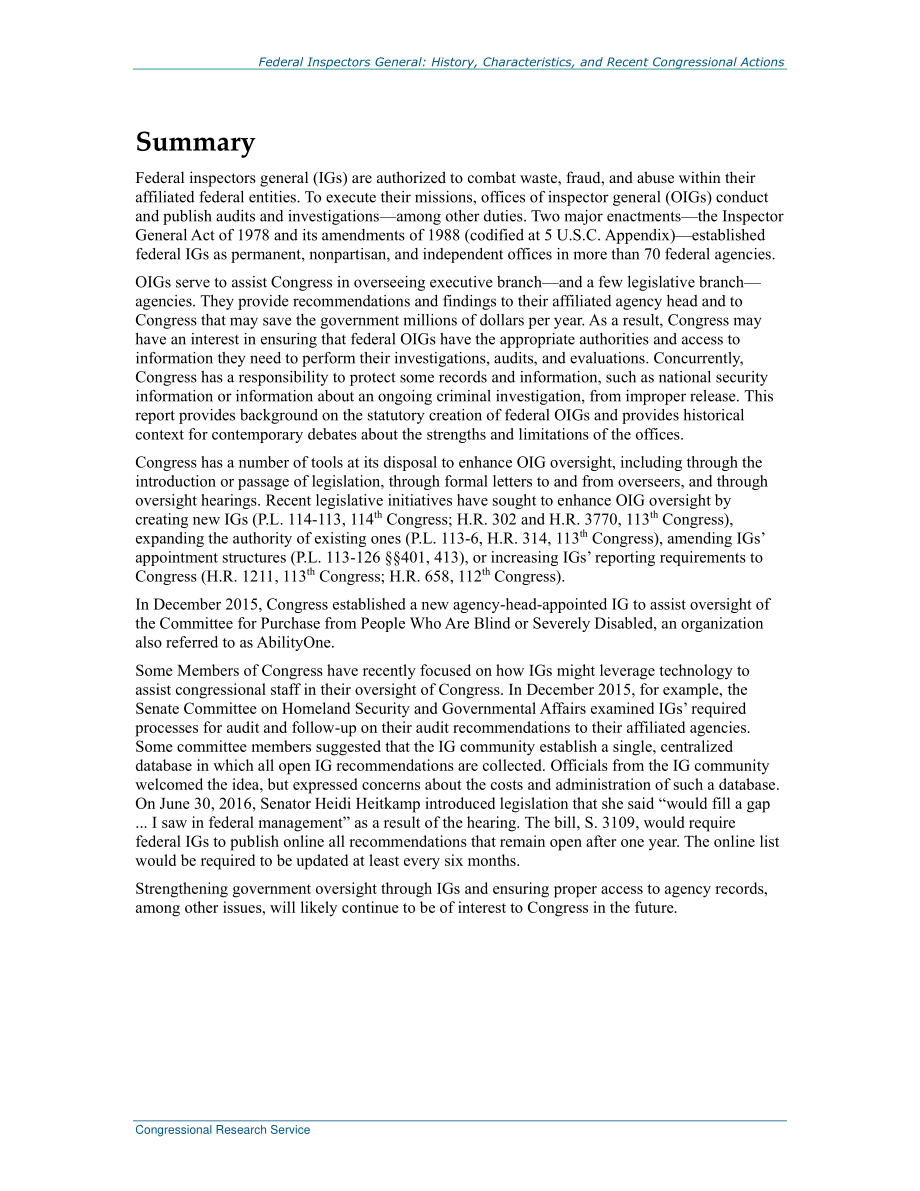 [20160720]R43814_联邦检察长：历史、特点和最近的国会行动.pdf_第2页