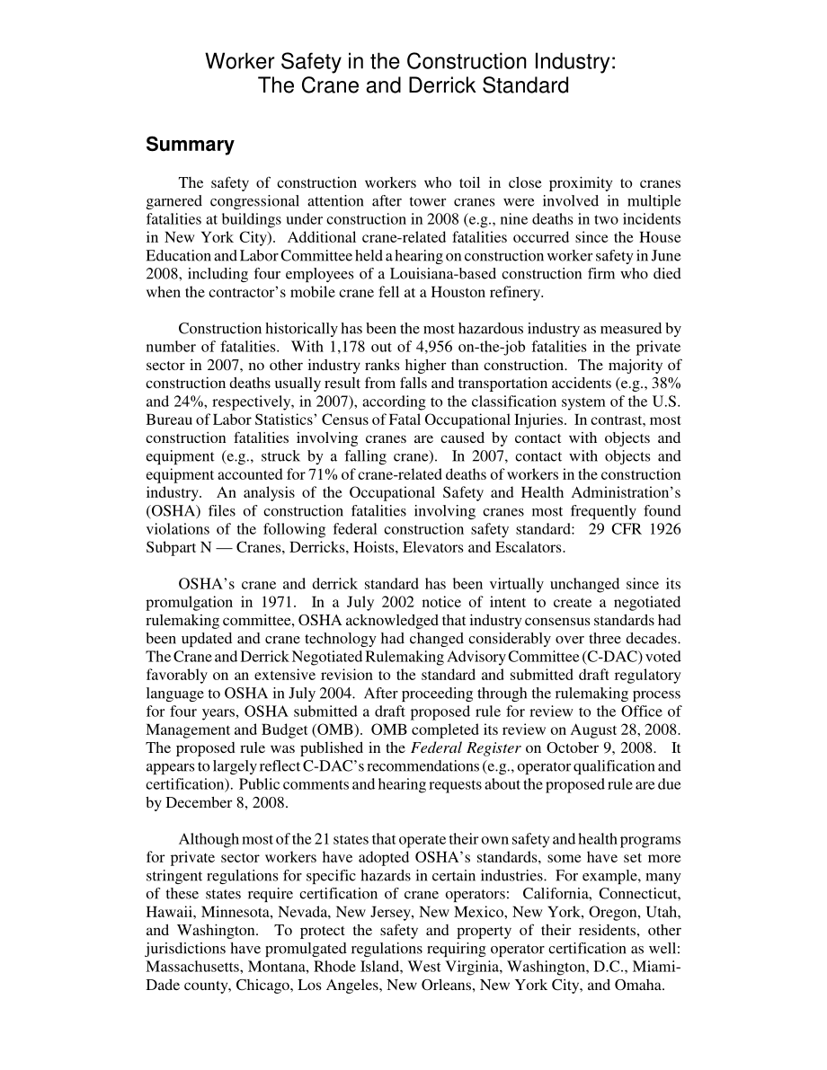[20081121]RL34658_建筑业工人安全：起重机和井架标准.pdf_第2页