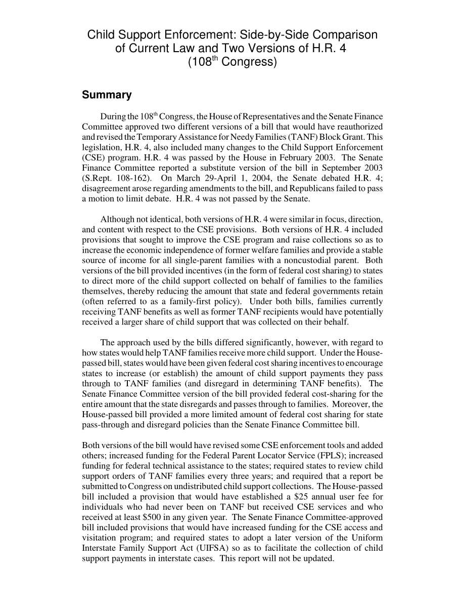 [20041222]RL32258_儿童抚养强制执行：现行法律与H.R.两个版本的并列比较4（第108届大会）.pdf_第2页