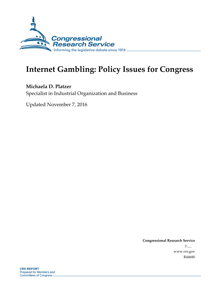 [20161107]R44680_互联网赌博：国会的政策问题.pdf_第1页